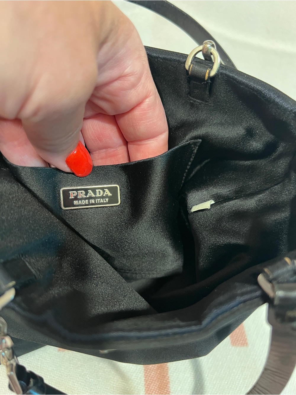 Prada⭐️Black Nylon Mini Bag!⭐️rare in excellent condition! Offers welcome! - Picture 8 of 16